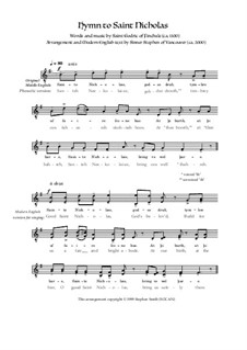Hymn to Saint Nicholas: Hymn to Saint Nicholas by Godric of Finchale