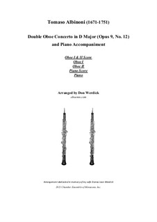 Concerto No.12 in D Major: Solo parts by Томазо Альбинони