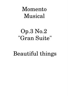 Momento Musical, Op.3 No.2: Momento Musical by Beautiful things Martínez