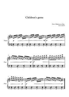 Children's game: Children's game by Young Piano Composition