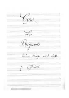 Разбойники: Партия валторн by Жак Оффенбах