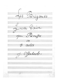 Разбойники: Партия большого барабана by Жак Оффенбах