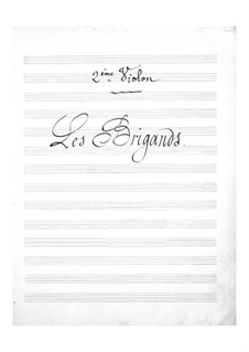 Разбойники: Партия II скрипок by Жак Оффенбах