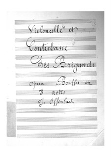 Разбойники: Партия виолончелей и контрабаса by Жак Оффенбах