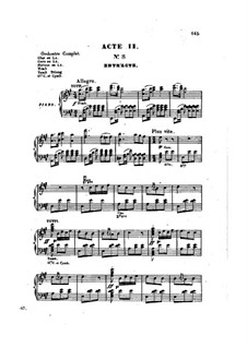 Разбойники: Акт II, для голосов и фортепиано by Жак Оффенбах