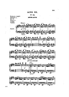 Разбойники: Акт III, для голосов и фортепиано by Жак Оффенбах