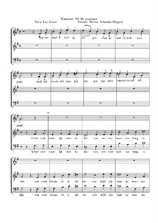 Winterreise, Nr.73-105, Op.23: Nr.102 De wegwijzer by Werner Schneider-Wiegand