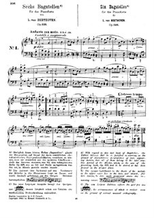Шесть багателей для фортепиано, Op.126: Сборник by Людвиг ван Бетховен