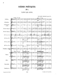 Scènes poétiques, Op.46: Партитура by Бенжамин Годар