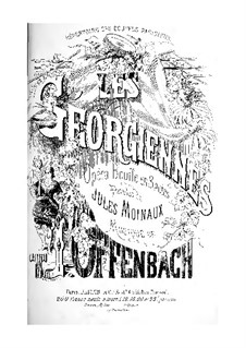 Грузинки: Клавир с вокальной партией by Жак Оффенбах