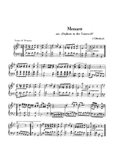 Менуэт: Для фортепиано by Жак Оффенбах
