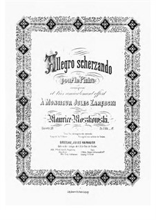 Аллегро скерцандо, Op.20: Для фортепиано by Мориц Мошковский