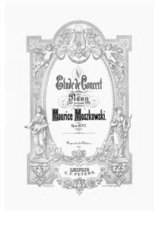 Два концертных этюда, Op.48: No.2 Etude by Мориц Мошковский