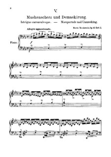 Шесть фантастических пьес, Op.52: Heft II by Мориц Мошковский