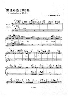 Робинзон Крузо: Партия флейт by Жак Оффенбах