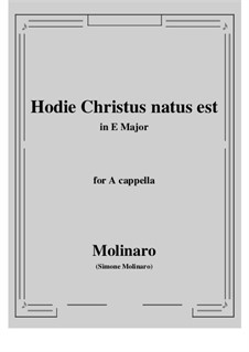 Hodie Christus natus est: E Major by Симони далл Молинаро