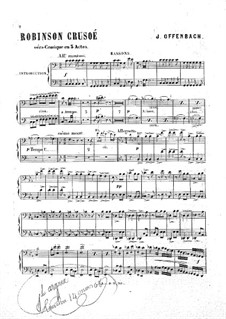 Робинзон Крузо: Партия фаготов by Жак Оффенбах