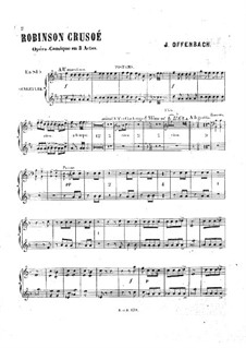 Робинзон Крузо: Партия корнетов by Жак Оффенбах