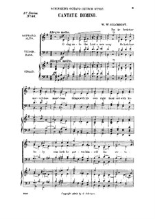 Cantate Domino: Cantate Domino by William Wallace Gilchrist