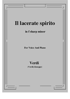 Симон Бокканегра: Il lacerate spirito (f sharp minor) by Джузеппе Верди