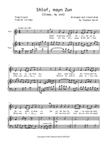 Shlof, mayn Zun: Для голоса и фортепиано by folklore
