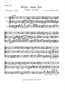 Shlof, mayn Zun: Instrumental by folklore