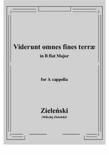 Viderunt omnes fines terrae: B flat Major by Миколай Зиленьский