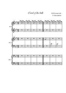 Piano version: For six hands by Mykola Leontovych