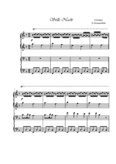 Piano version: For four hands by Франц Ксавьер Грубер