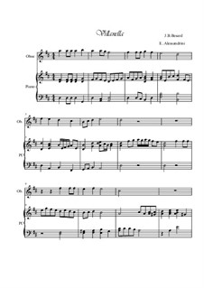 Villanella: Для гобоя и фортепиано by Жан-Батист Безар