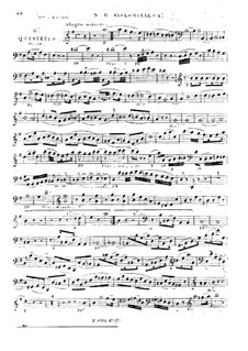 Струнный квинтет No.6 ми минор, Op.19: Партия I виолончели by Жорж Онсло