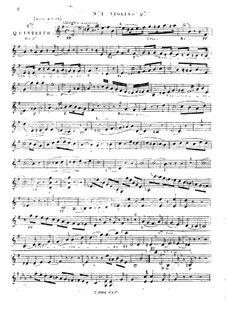 Три струнных квинтета No.1-3, Op.1: Квартет No.1 – партия второй скрипки by Жорж Онсло