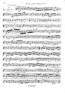 Три струнных квинтета No.1-3, Op.1: Квинтет No.1 – партия второго альта (или первой виолончели) by Жорж Онсло