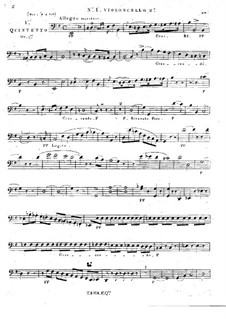 Три струнных квинтета No.1-3, Op.1: Квинтет No.1 – партия второй виолончели by Жорж Онсло