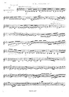 Три струнных квинтета No.1-3, Op.1: Квинтет No.2 – партия второй скрипки by Жорж Онсло