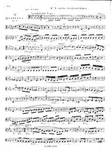 Три струнных квинтета No.1-3, Op.1: Квинтет No.2 – партия второго альта (или первой виолончели) by Жорж Онсло