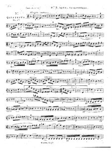Три струнных квинтета No.1-3, Op.1: Квинтет No.3 – партия второго альта (или первой виолончели) by Жорж Онсло