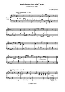 7 Вариаций на тему для фортепиано: 7 Вариаций на тему для фортепиано by Vitali Michaelis