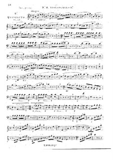 Струнный квинтет No.8 ре минор, Op.24: Партия I виолончели by Жорж Онсло