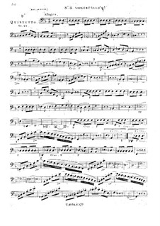 Струнный квинтет No.8 ре минор, Op.24: Партия II виолончели by Жорж Онсло