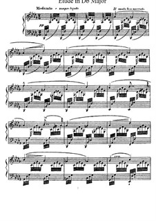 Etude in D flat Major: Для фортепиано by Антон Рубинштейн