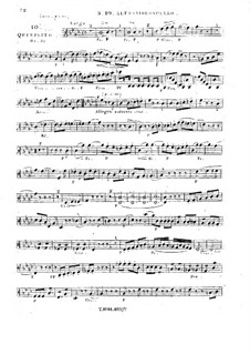 Струнный квинтет No.10 фа минор, Op.32: Партия второго альта (или первой виолончели) by Жорж Онсло