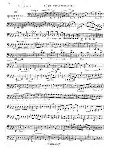 Струнный квинтет No.10 фа минор, Op.32: Партия II виолончели by Жорж Онсло