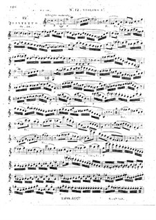 Струнный квинтет No.12 ля минор, Op.34: Скрипка I by Жорж Онсло