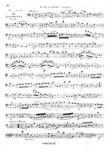 Струнный квинтет No.12 ля минор, Op.34: Партия контрабаса by Жорж Онсло