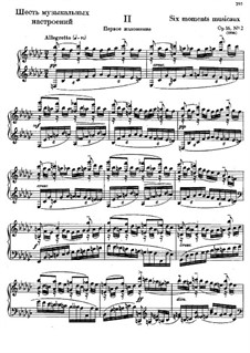 Шесть музыкальных моментов, Op.16: No.2 by Сергей Рахманинов