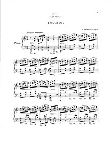 Токката, Op.19: Для фортепиано by Генрих Пахульский