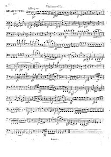 Три квартета для флейты и струнных, Op.17: Партия виолончели by Франц Александр Поссингер