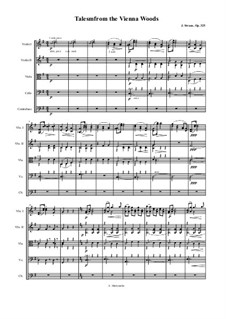 Сказки Венского леса, Op.325: Для камерного оркестра by Иоганн Штраус (младший)