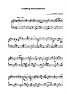 Sheebeg and Sheemore: Для фортепиано by Торла О'Каролан